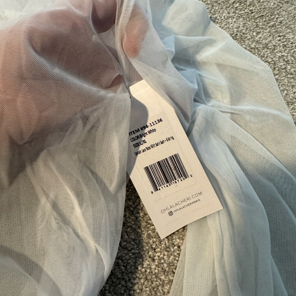 Sheer White Fabric